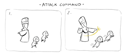 Concept art of the Bishop's attack order.