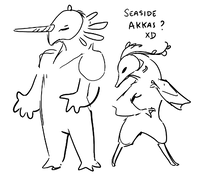 Concept art for aquatic Akkas.