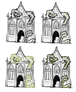 Concept art of Last Church architecture.